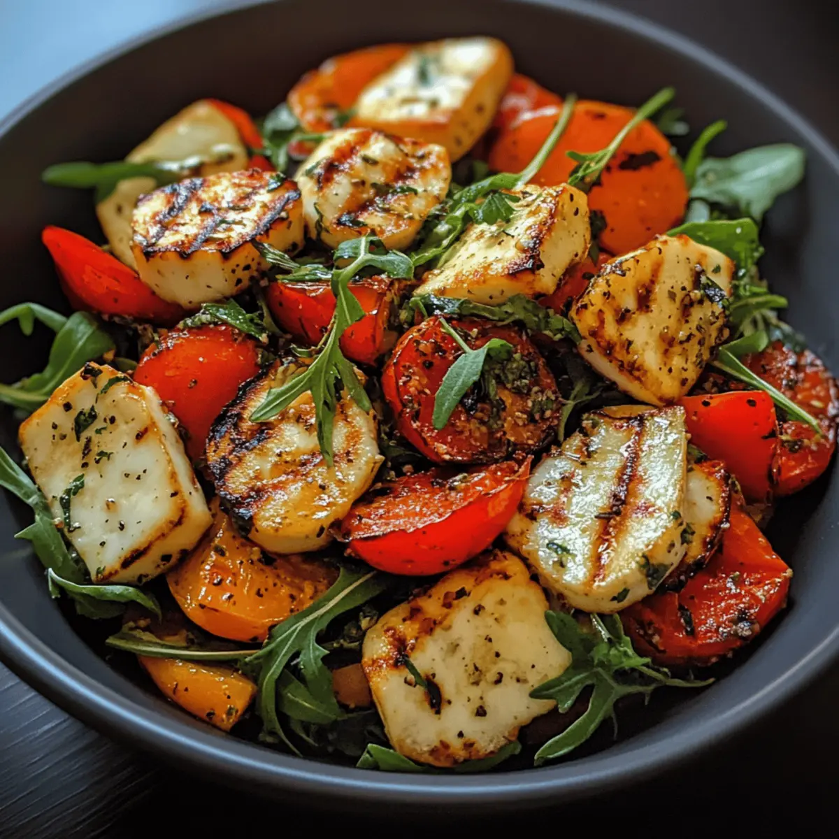 Grilled Vegetable and Halloumi Salad