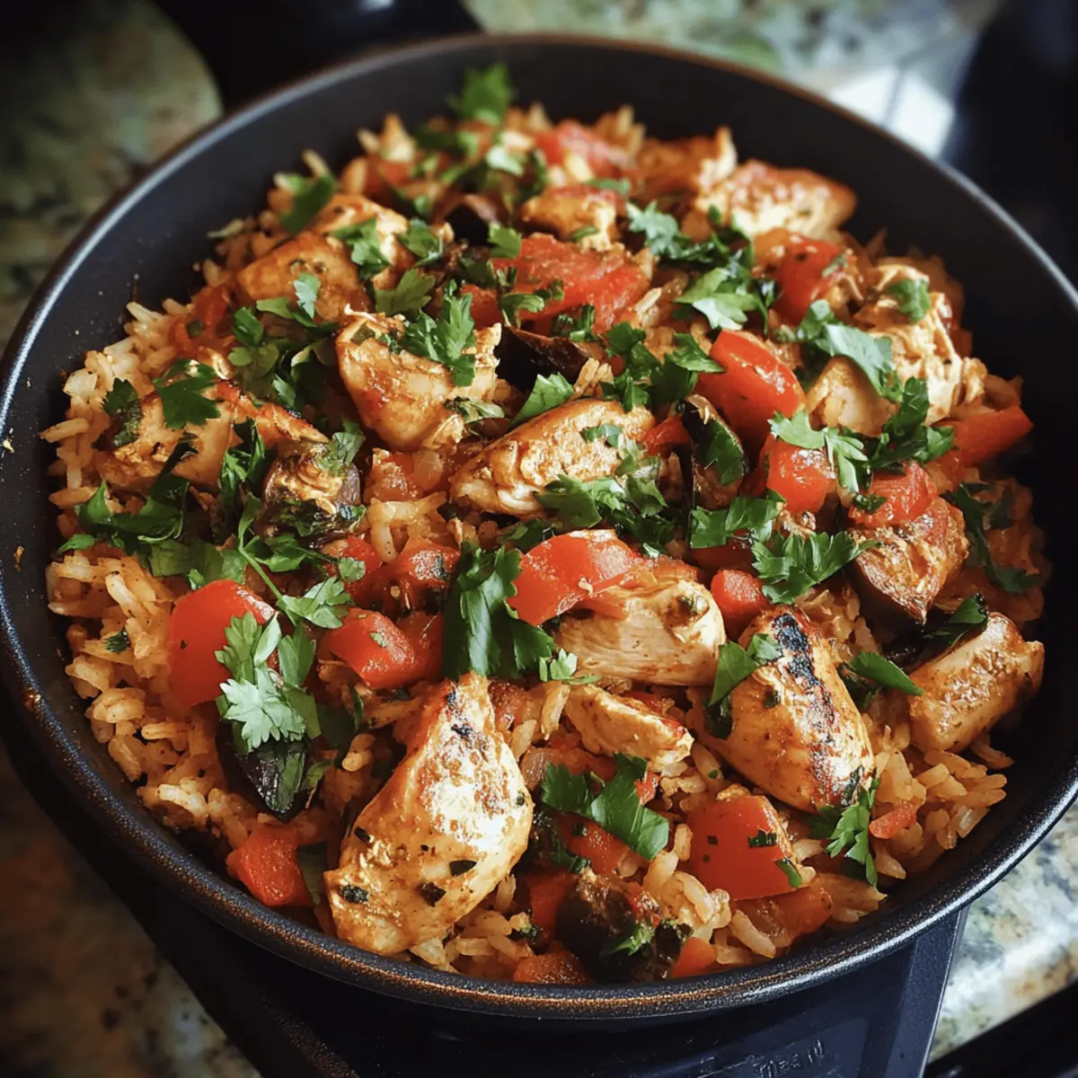 One-Pot Mediterranean Chicken & Rice (budget friendly)