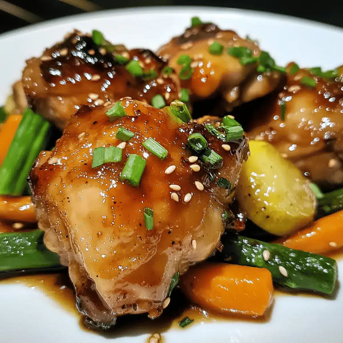 Teriyaki Chicken Thighs with Veggies