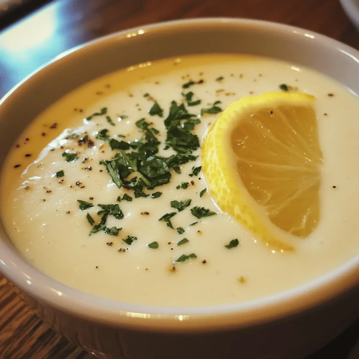 Creamy Lemon Soup