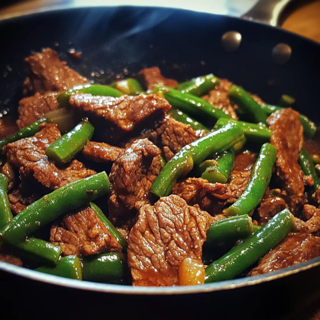 Savory Beef & Green Bean Skillet Dinner