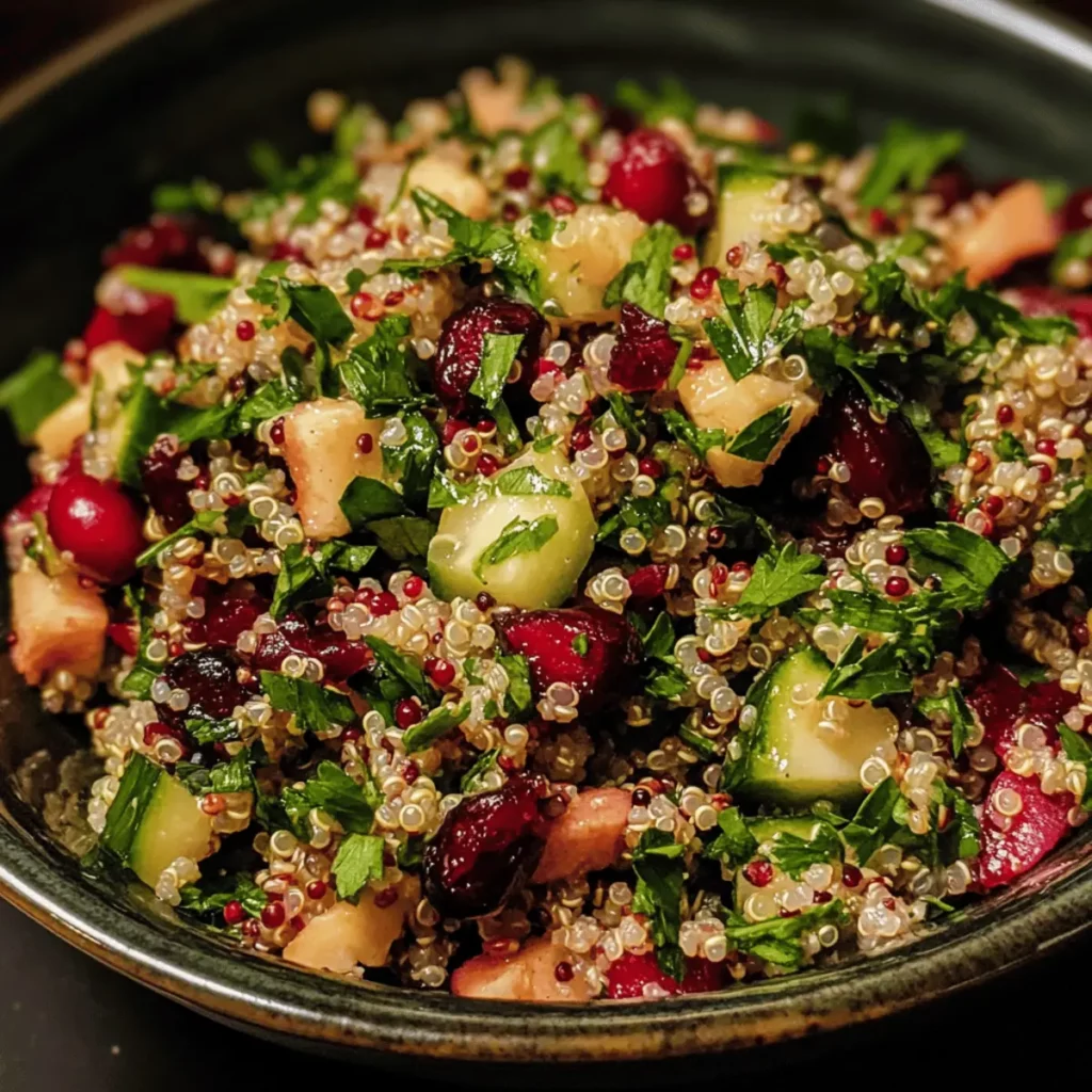 Herbed Quinoa & Cranberry Salad