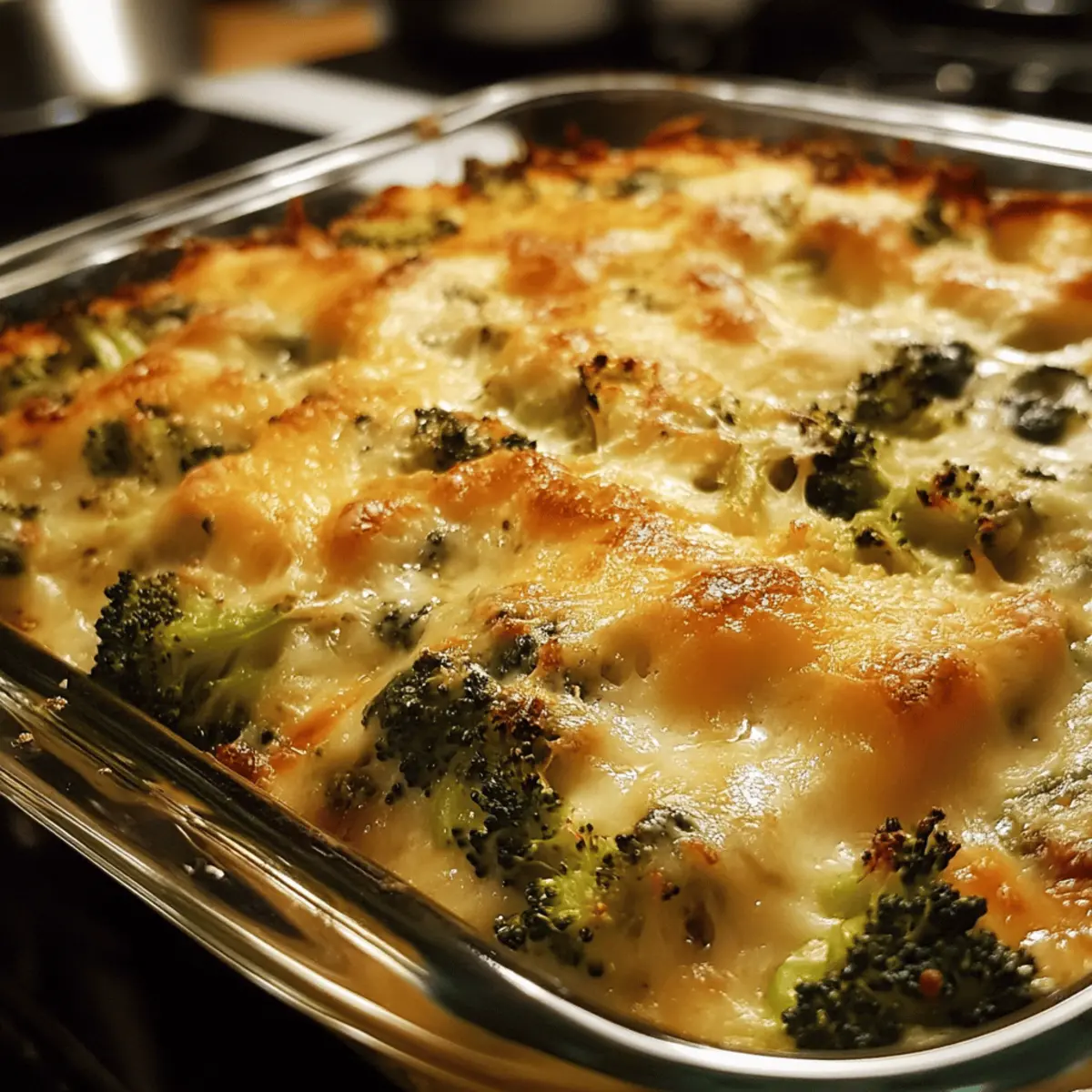 Cheesy Broccoli & Spinach Bake