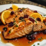 Cranberry-Orange Glazed Salmon