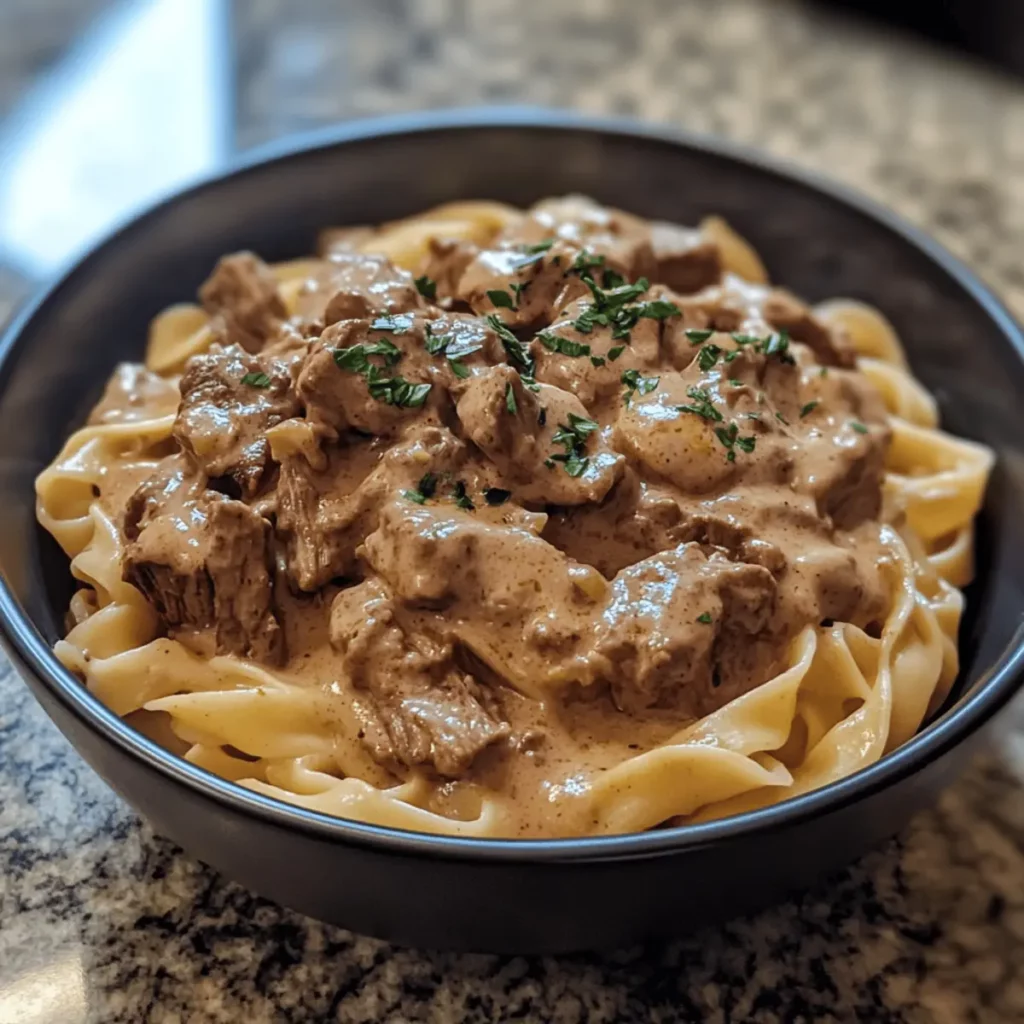 Instant Pot Beef Stroganoff
