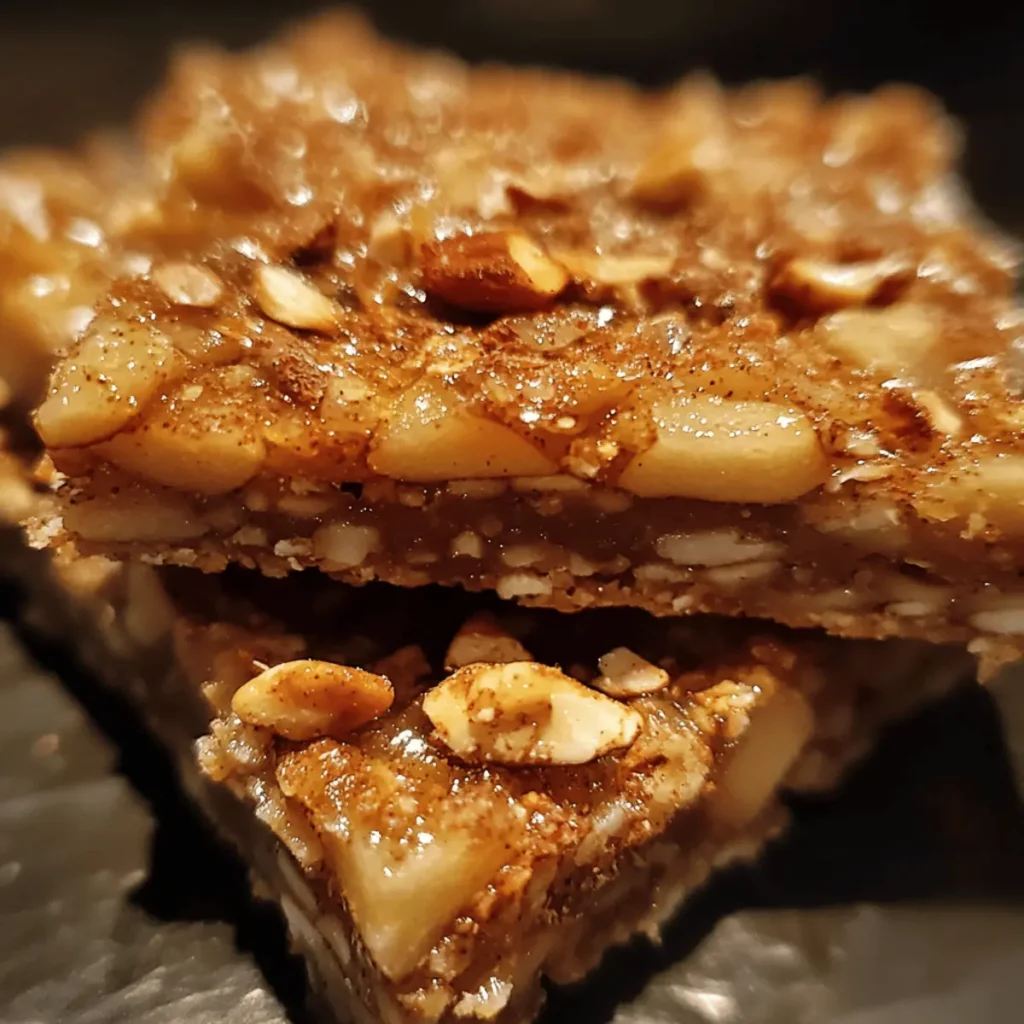 Roasted Apple and Cinnamon Snack Bars