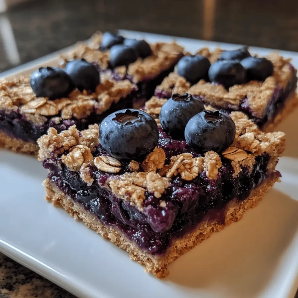 Blueberry Crumble Bars (Gluten-Free Oats)
