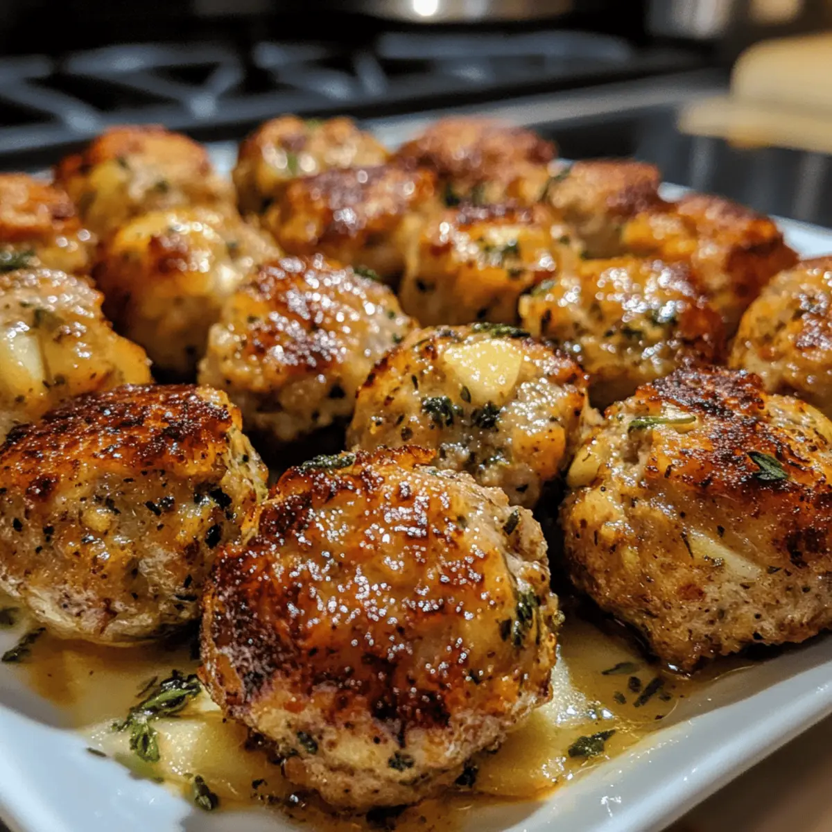 Apple-Sage Turkey Meatballs