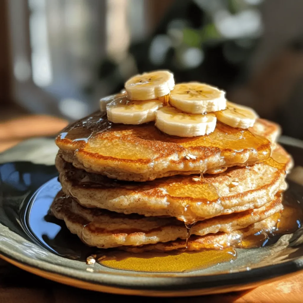 Banana Oat Pancakes