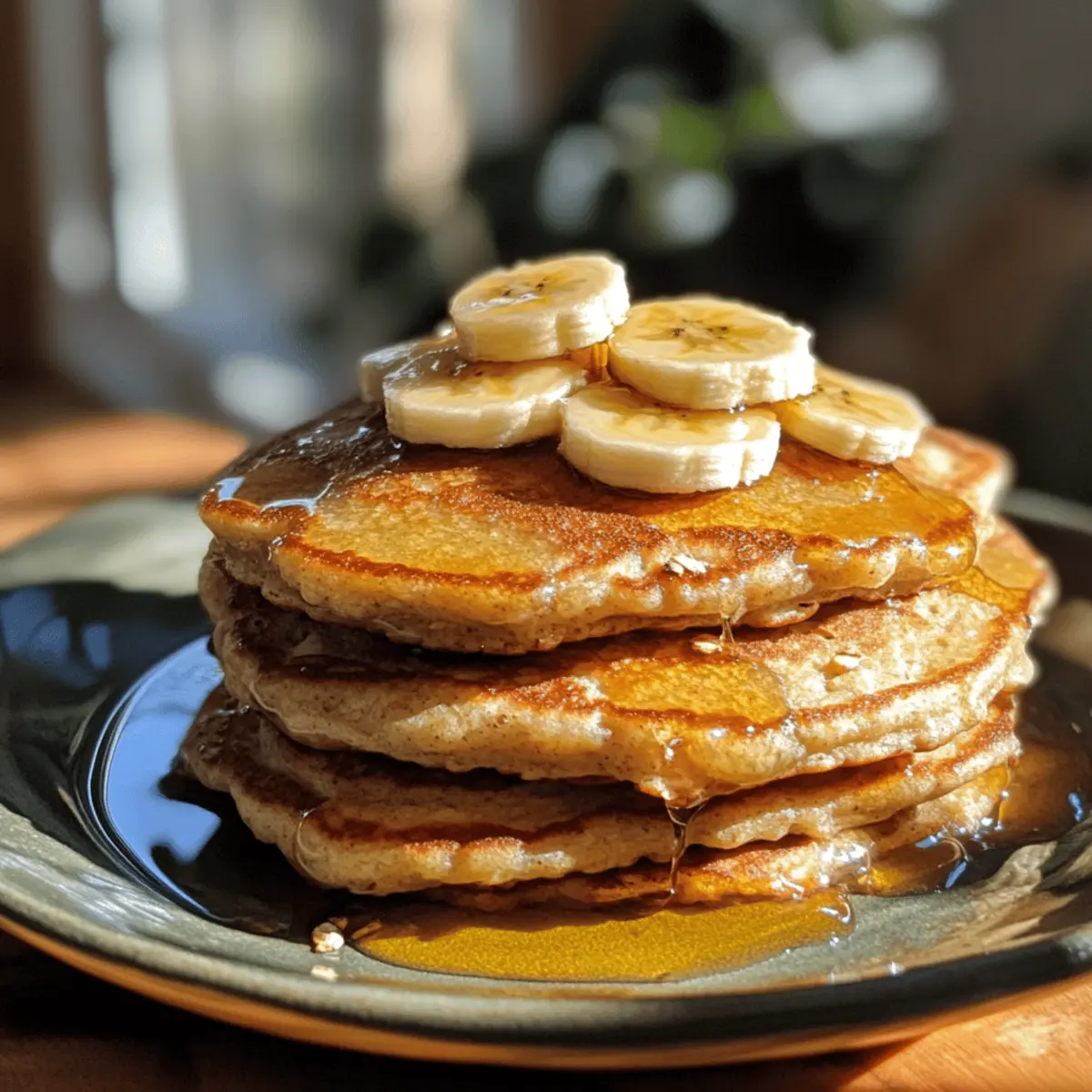 Banana Oat Pancakes