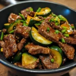 Savory Beef & Zucchini Stir-Fry with Ginger Soy Glaze
