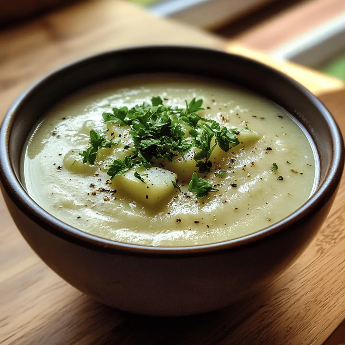 Creamy Leek & Potato Soup (no sweet potato)