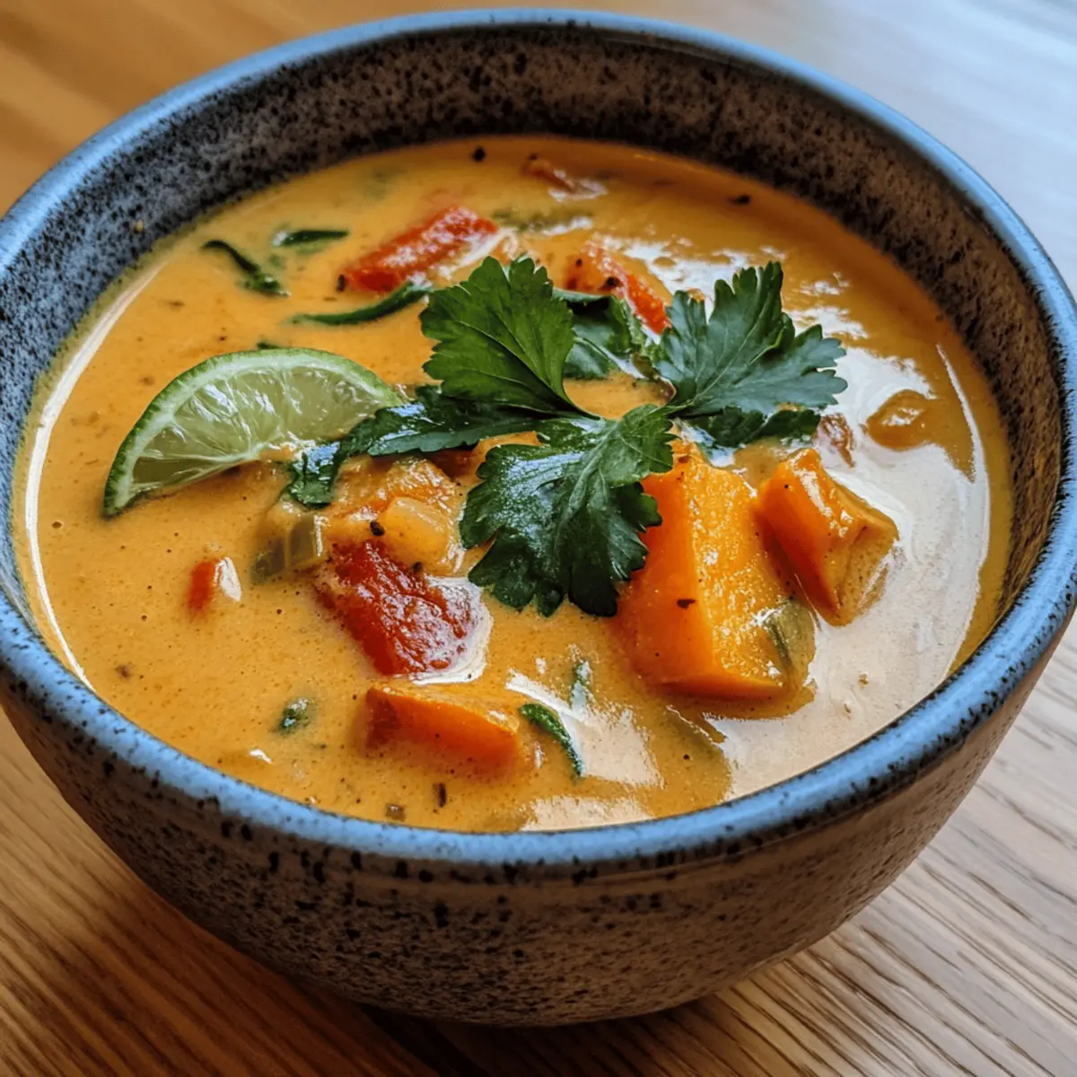 Thai Coconut Sweet Potato Soup