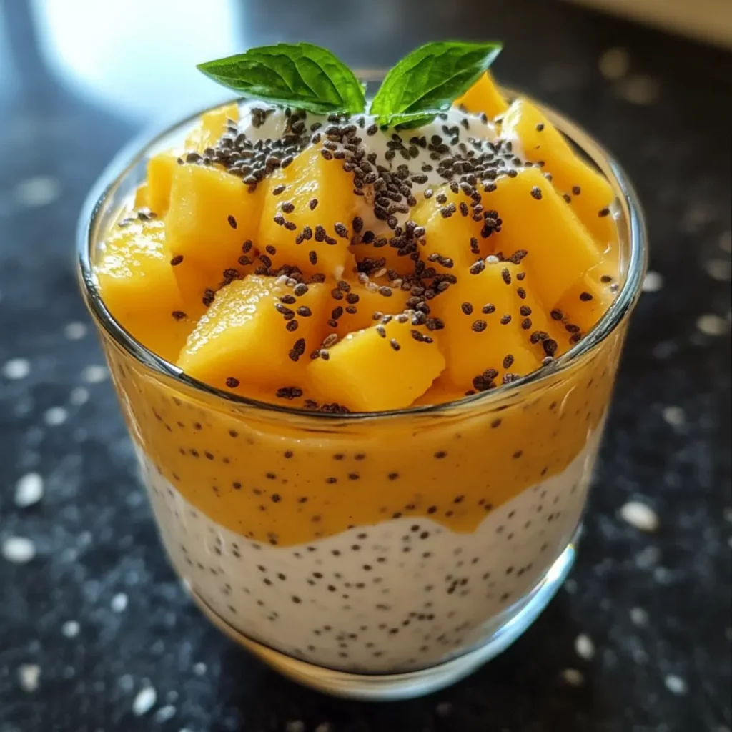 Mango Coconut Chia Cream