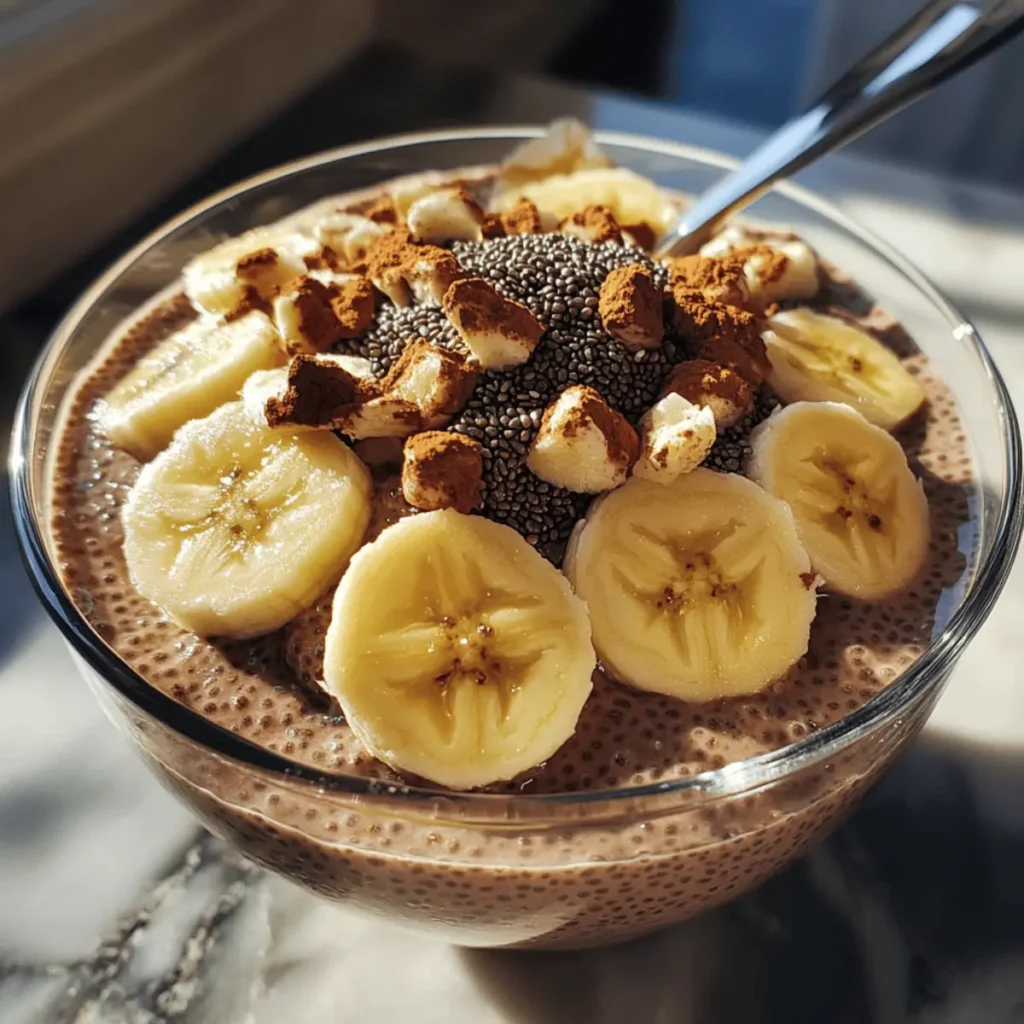 Chocolate Banana Chia Pudding