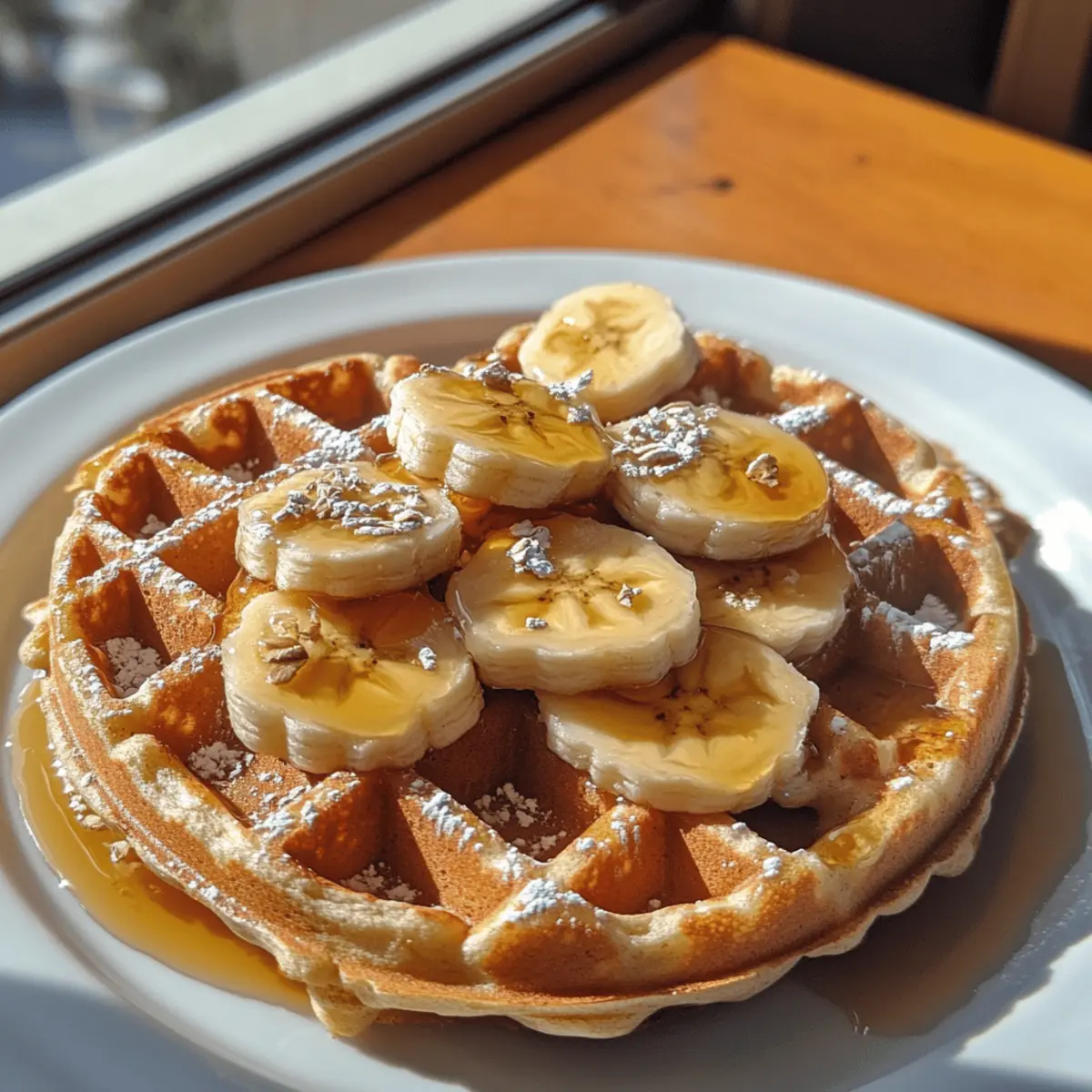 Gluten-Free Banana Oat Waffles