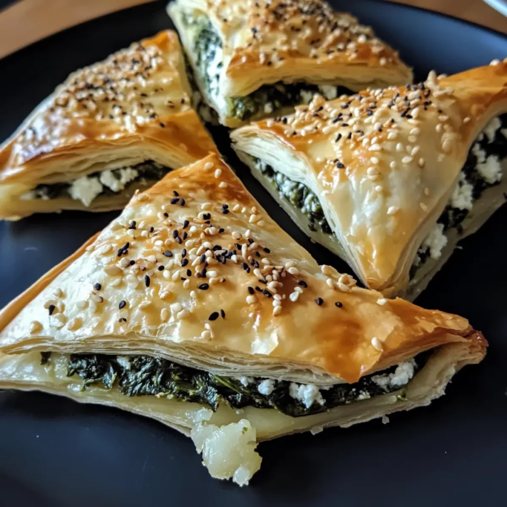 Greek Spinach Pie Triangles