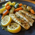 Lemon Garlic Tilapia with Steamed Vegetables