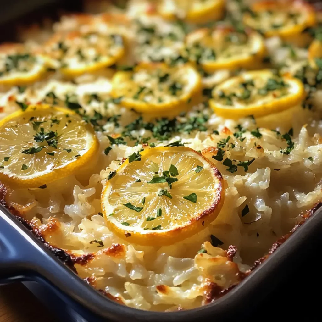 Gluten-Free Lemon Herb Rice Bake