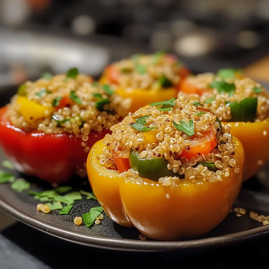 Quinoa-Stuffed Bell Peppers