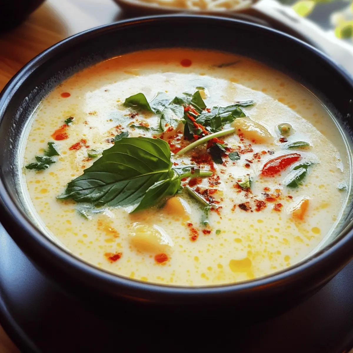 Thai Coconut Lemongrass Soup