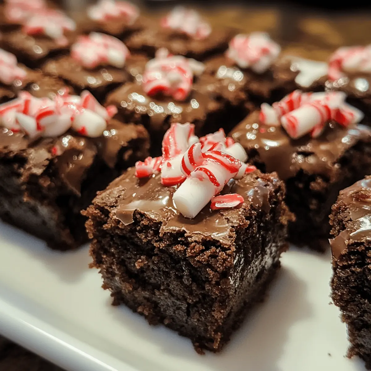Peppermint Brownie Bites