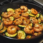 Honey-Garlic Shrimp & Zucchini Skillet