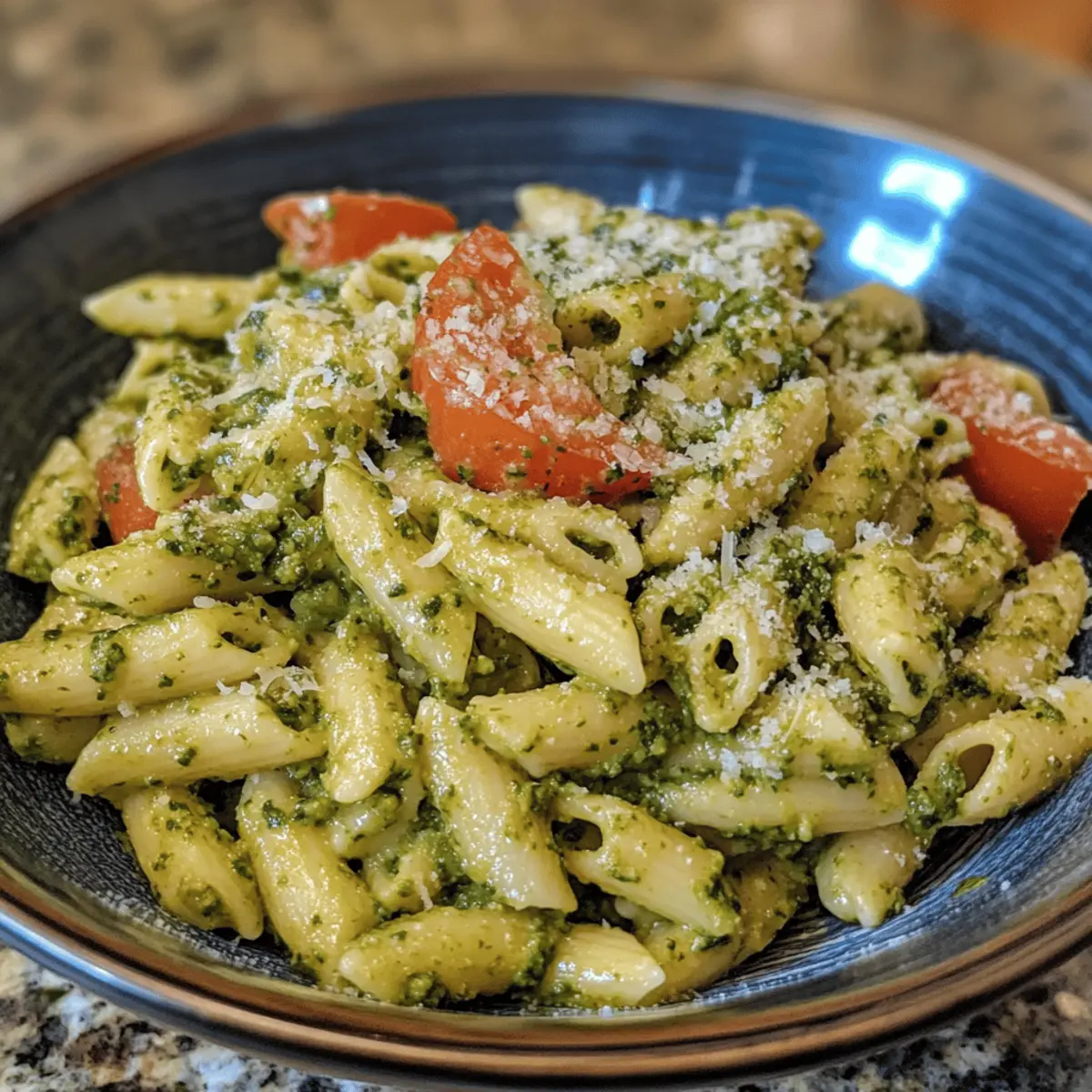 Creamy Pesto Veggie Pasta