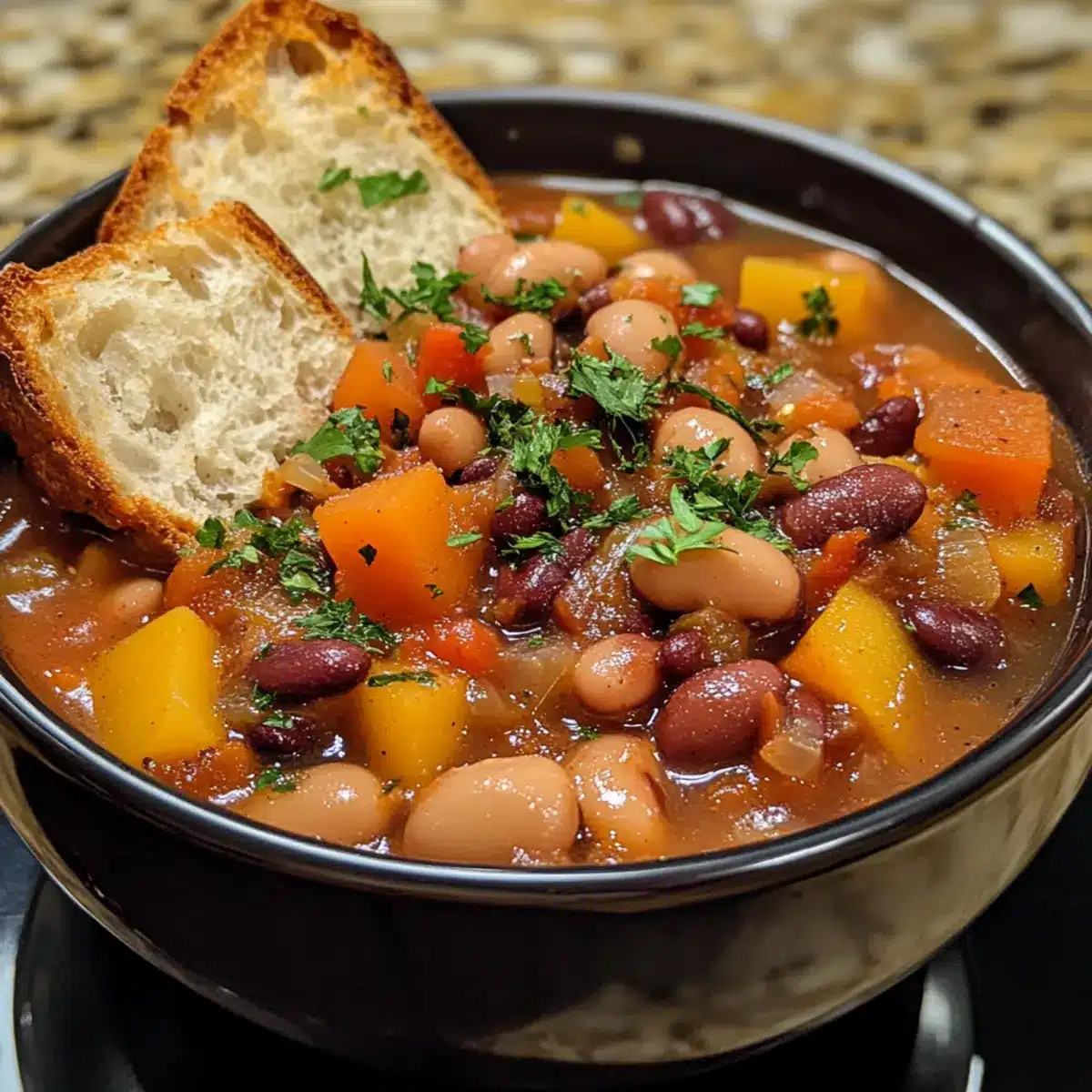 Crockpot Harvest Bean Stew
