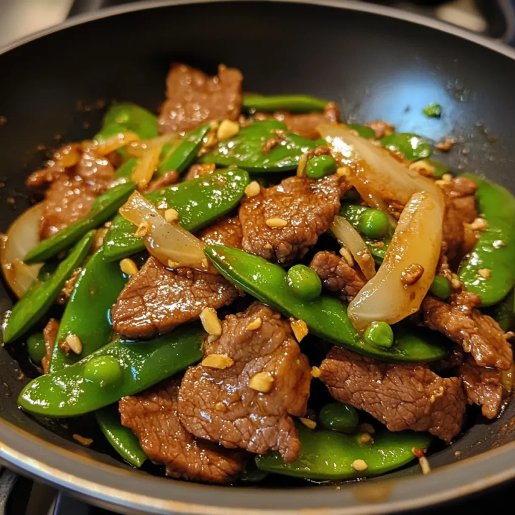 Beef Snow Pea Ginger Stir Fry Recipe