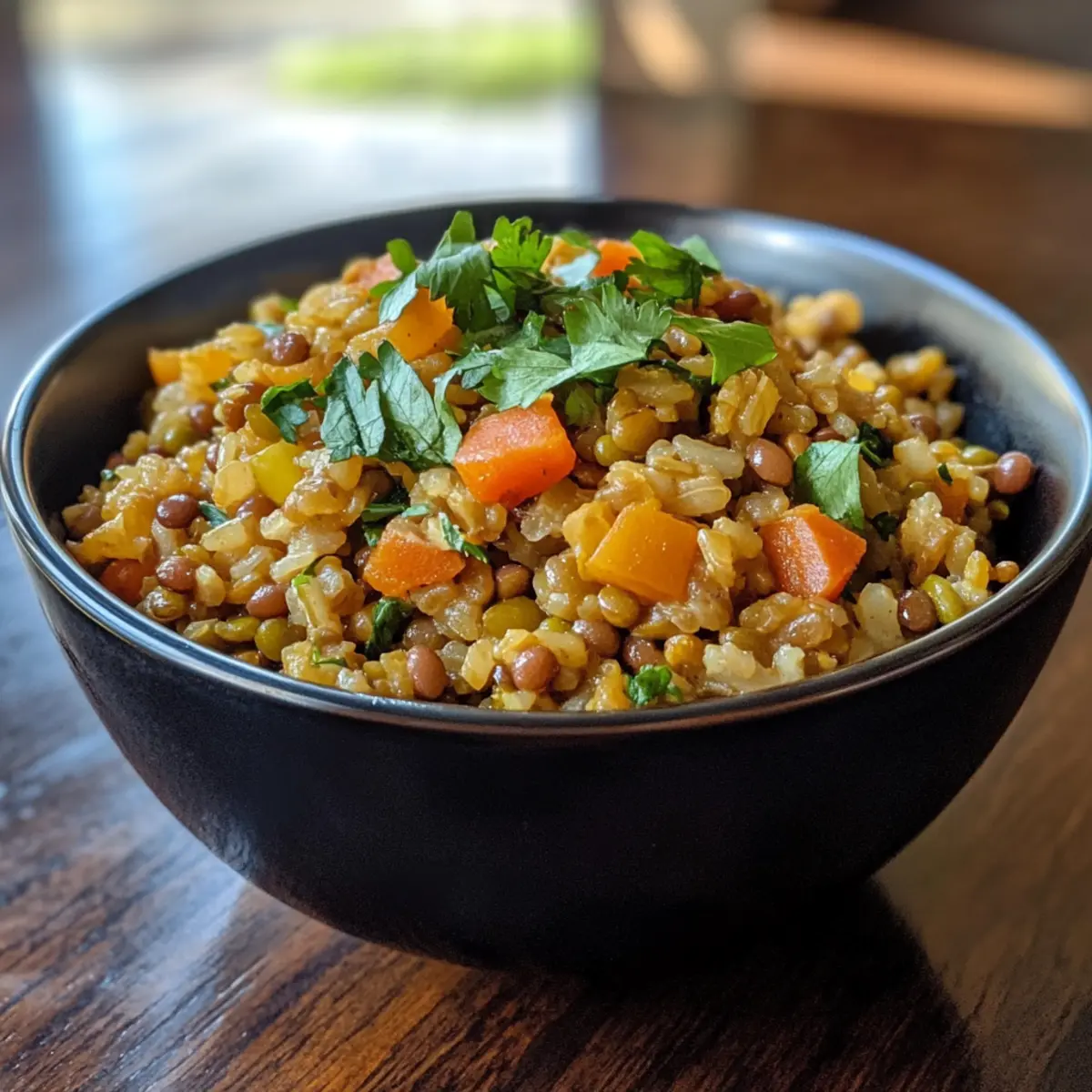 Instant Pot Lentil Rice Dinner