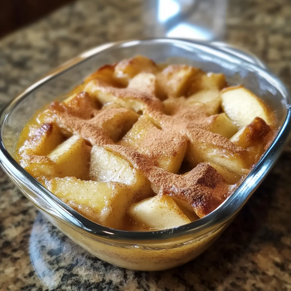 Cinnamon Apple Custard Bake Recipe
