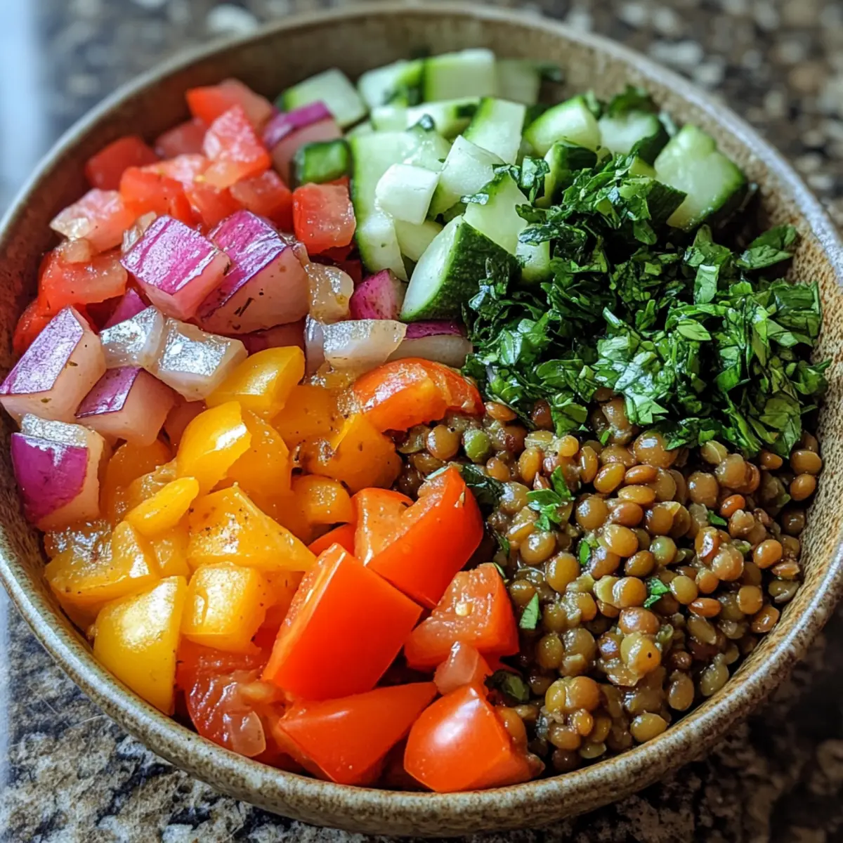Instant Pot Veggie Lentil Bowl