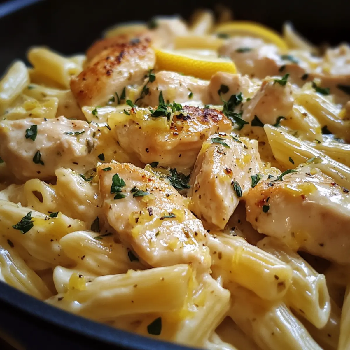 One Pot Lemon Herb Chicken Pasta Recipe