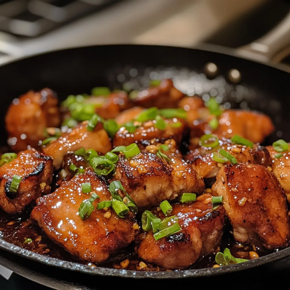 Sticky Soy Chicken Thigh Skillet Recipe