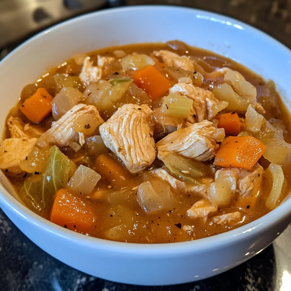 Crockpot Chicken & Cabbage Stew