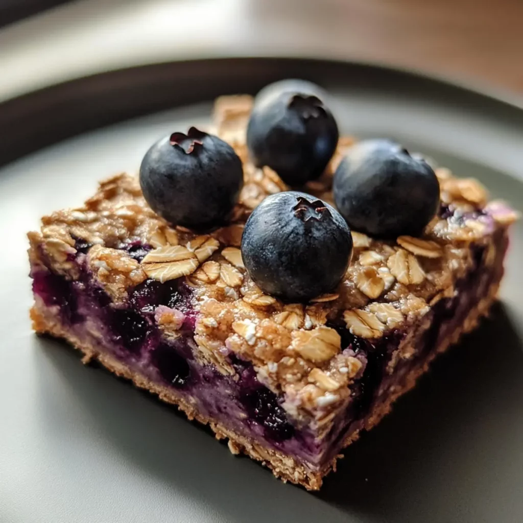 Blueberry Oat Yogurt Bars