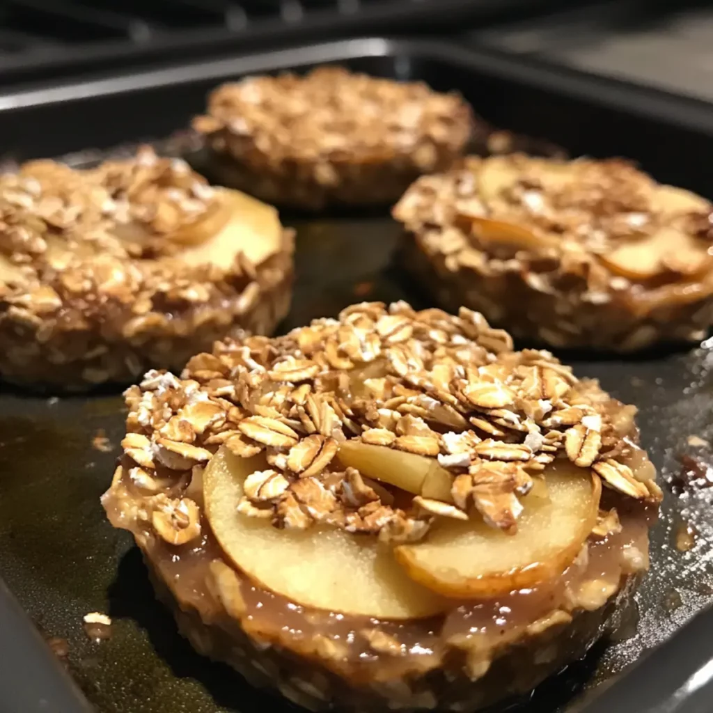 Oven Roasted Oat Apple Snack Recipe