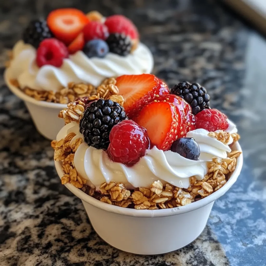 Honey Yogurt Berry Snack Cups