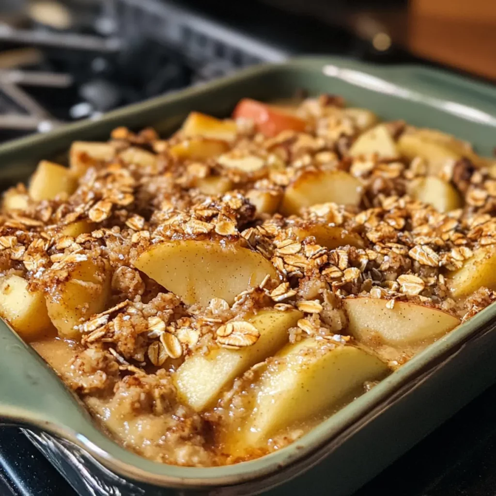 Baked Apple Oat Dish Recipe