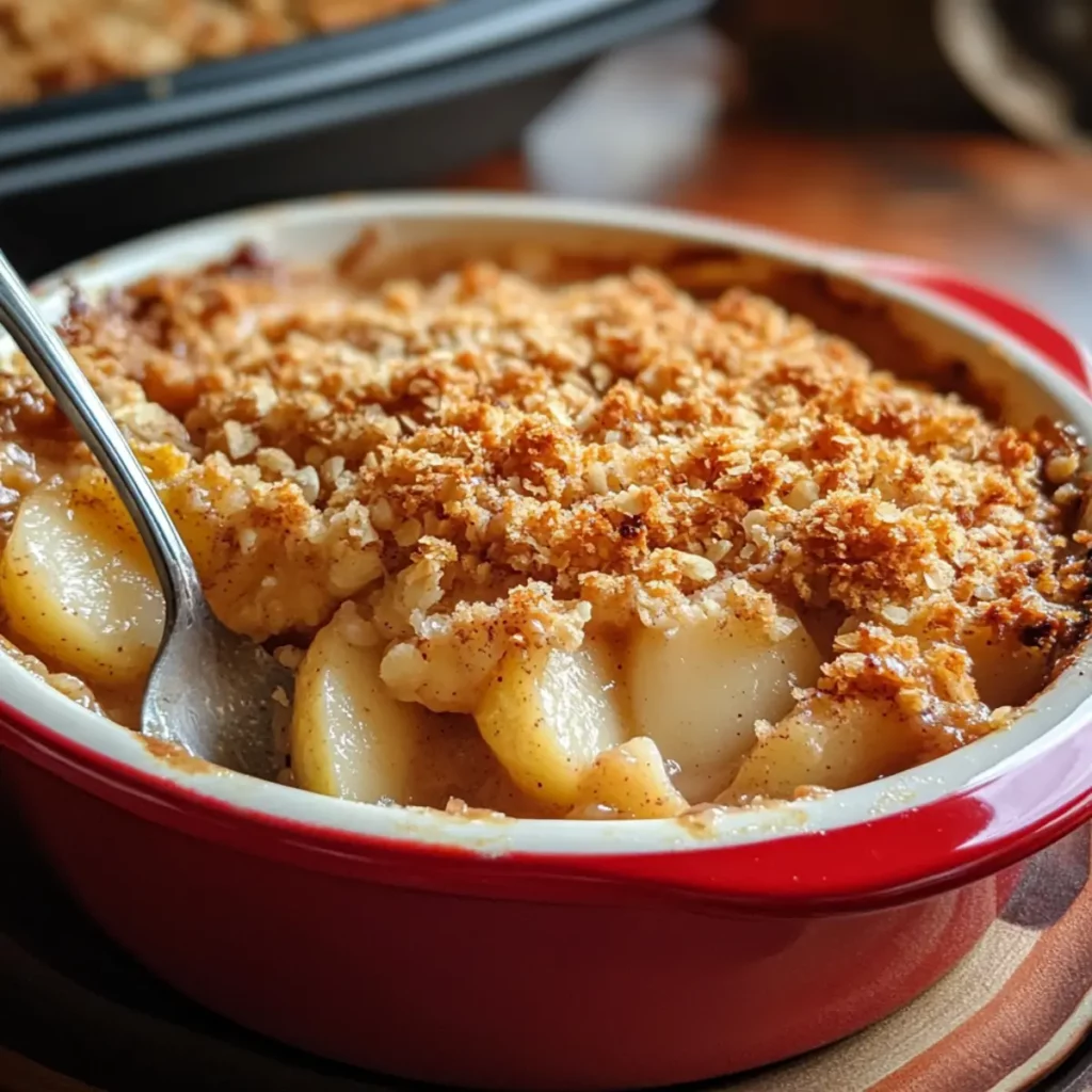 Christmas Spiced Pear Crumble