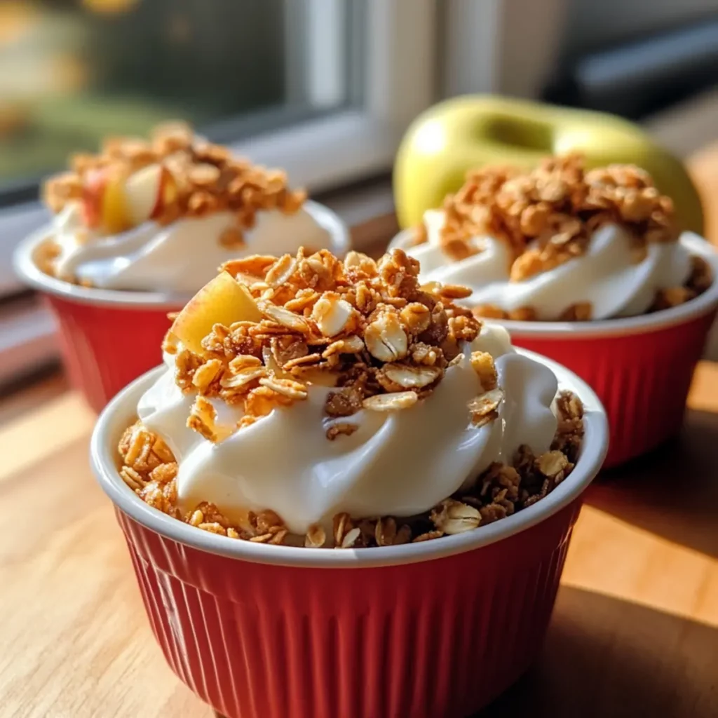 Crunchy Apple Yogurt Snack Cups