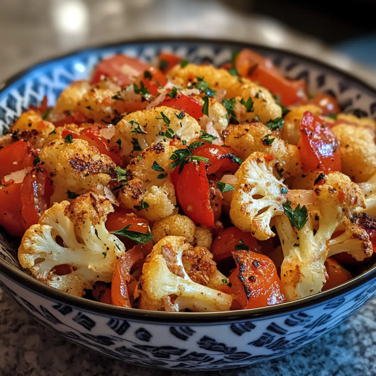 Roasted Cauliflower & Tomato Medley