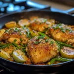 Golden Chicken Thigh Skillet Recipe
