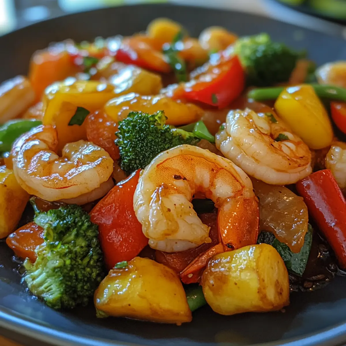 Quick Garlic Shrimp & Veggie Stir-Fry