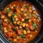 Slow Cooker Tomato Chickpea Stew Recipe