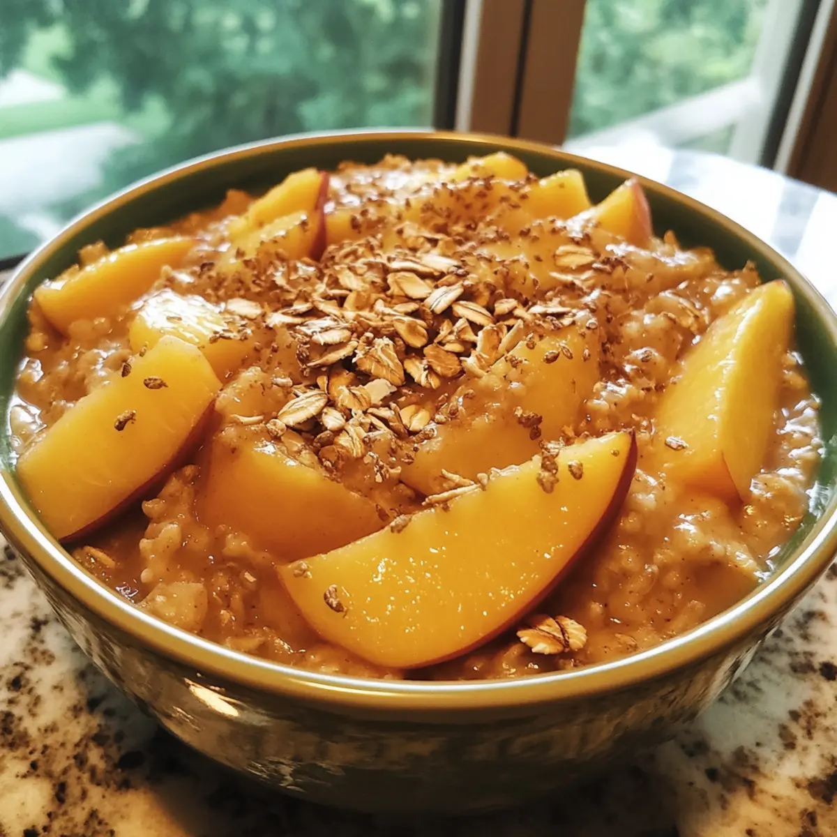 Baked Peach Oatmeal Recipe