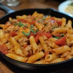 Turkey Tomato Pasta Skillet Recipe