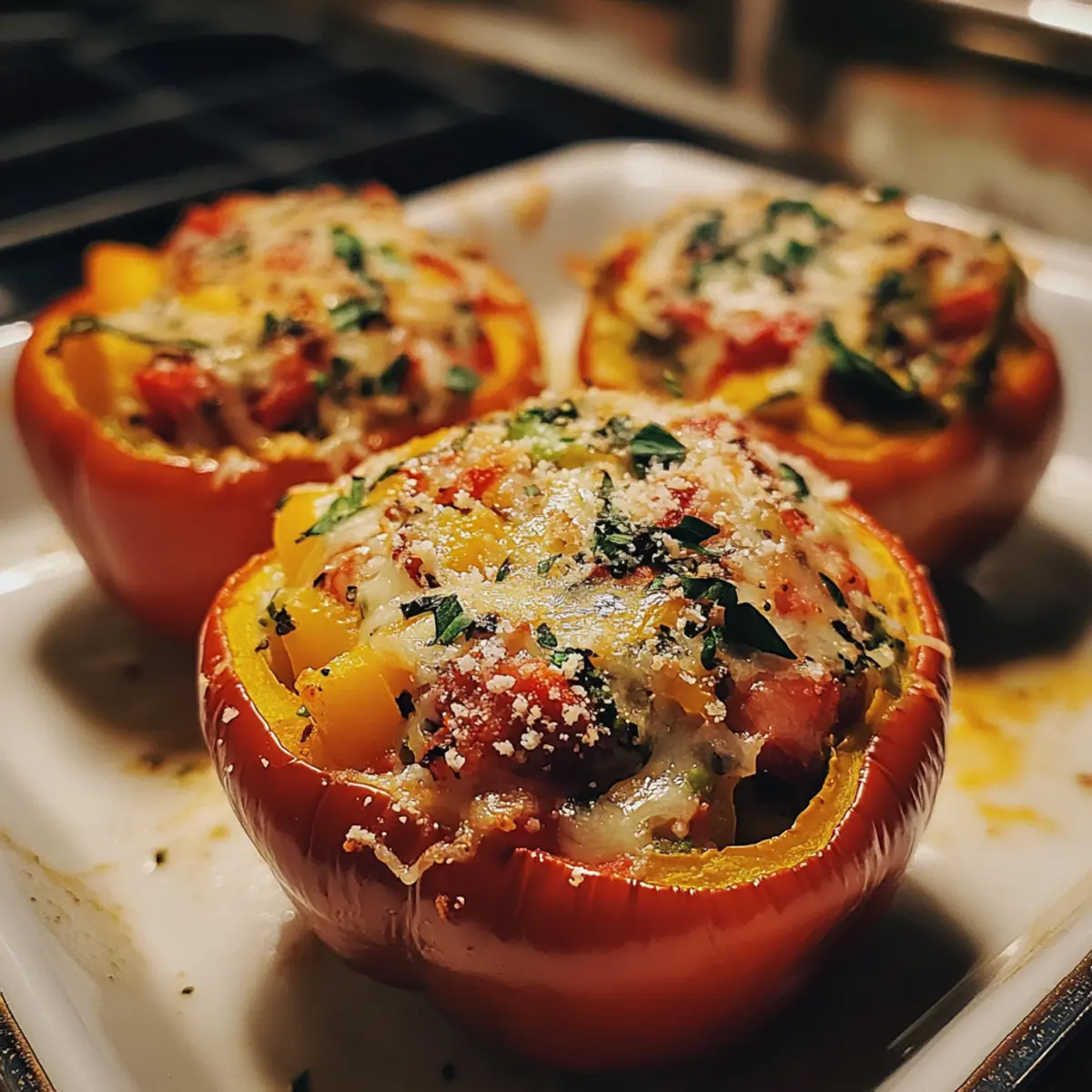 Gluten-Free Veggie Stuffed Peppers