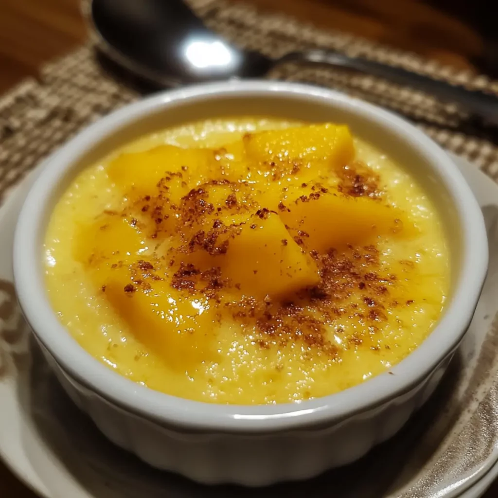 Baked Mango Semolina Pudding Recipe